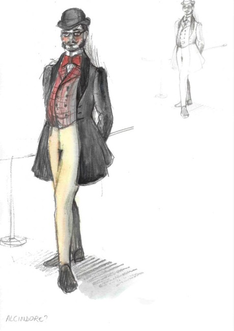 Croquis costume bohème notre jeunesse 