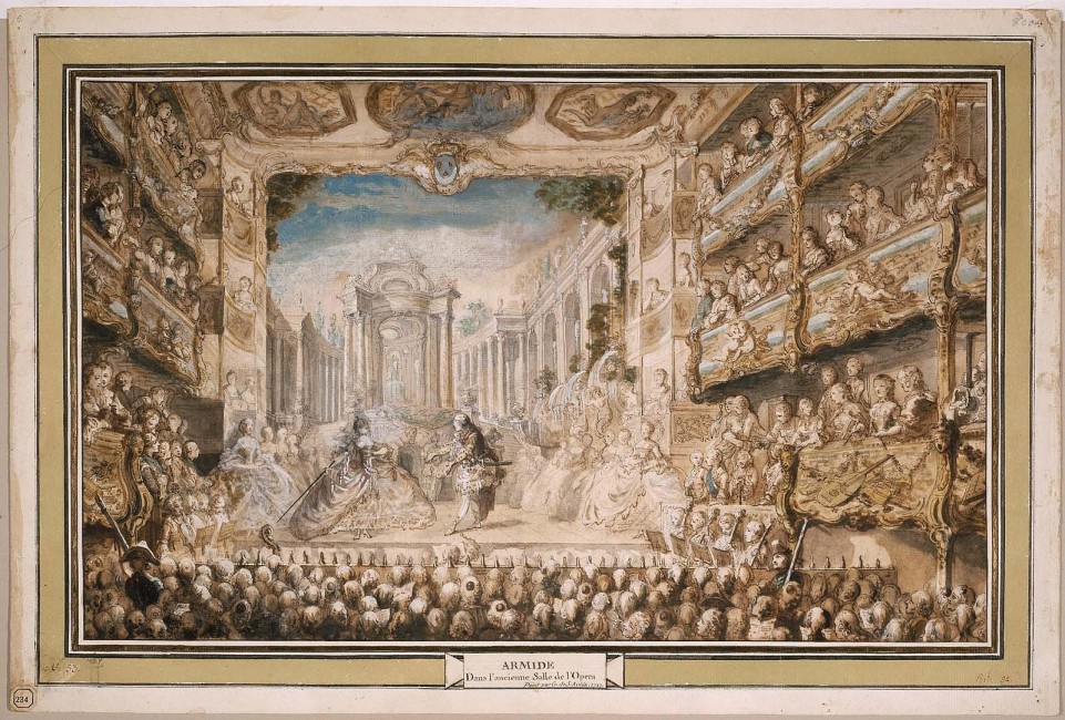 Représentation d’Armide de Lully à l’Académie royale de musique en 1761