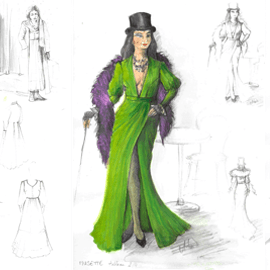 Croquis costume Bohème notre jeunesse